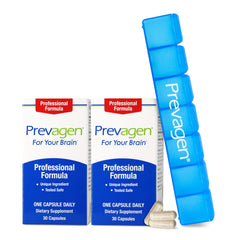 Prevagen Professional Formula bottle with 60 capsules and Vitamin D3 for daily wellness.