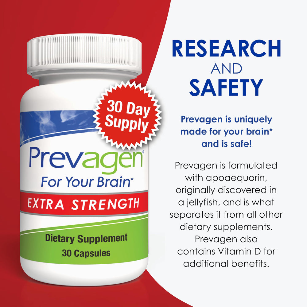 Prevagen Extra Strength BPA-free packaging for safe storage