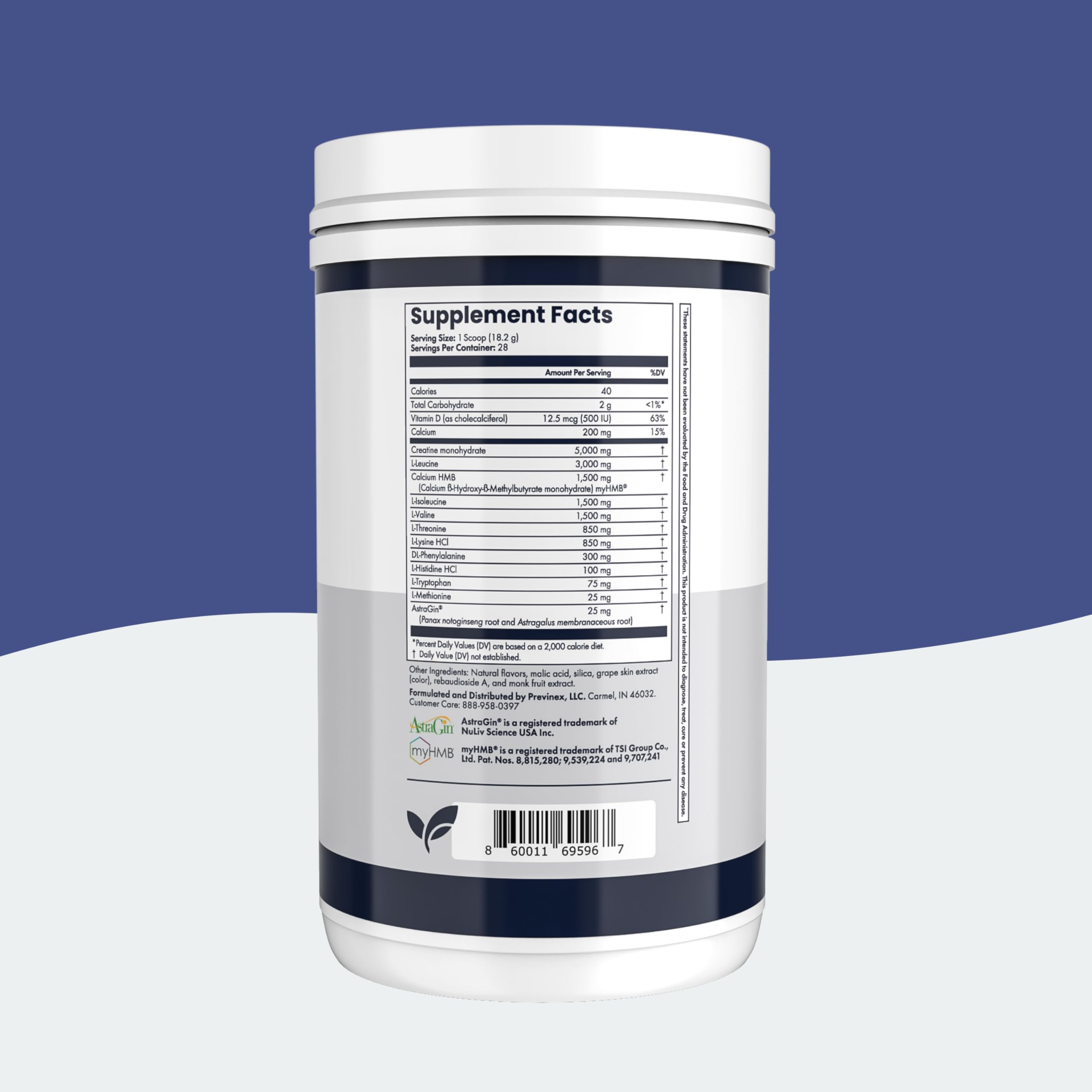 Previnex Muscle Health Plus outdoor workout scene suggesting performance fueling.