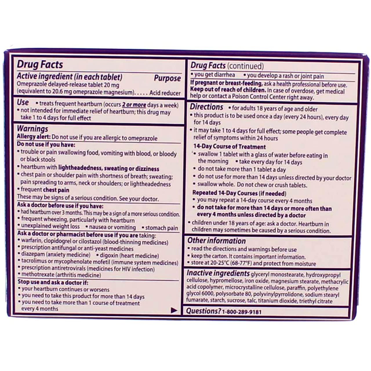 Prilosec OTC scene with tablet being taken for daytime and nighttime relief.