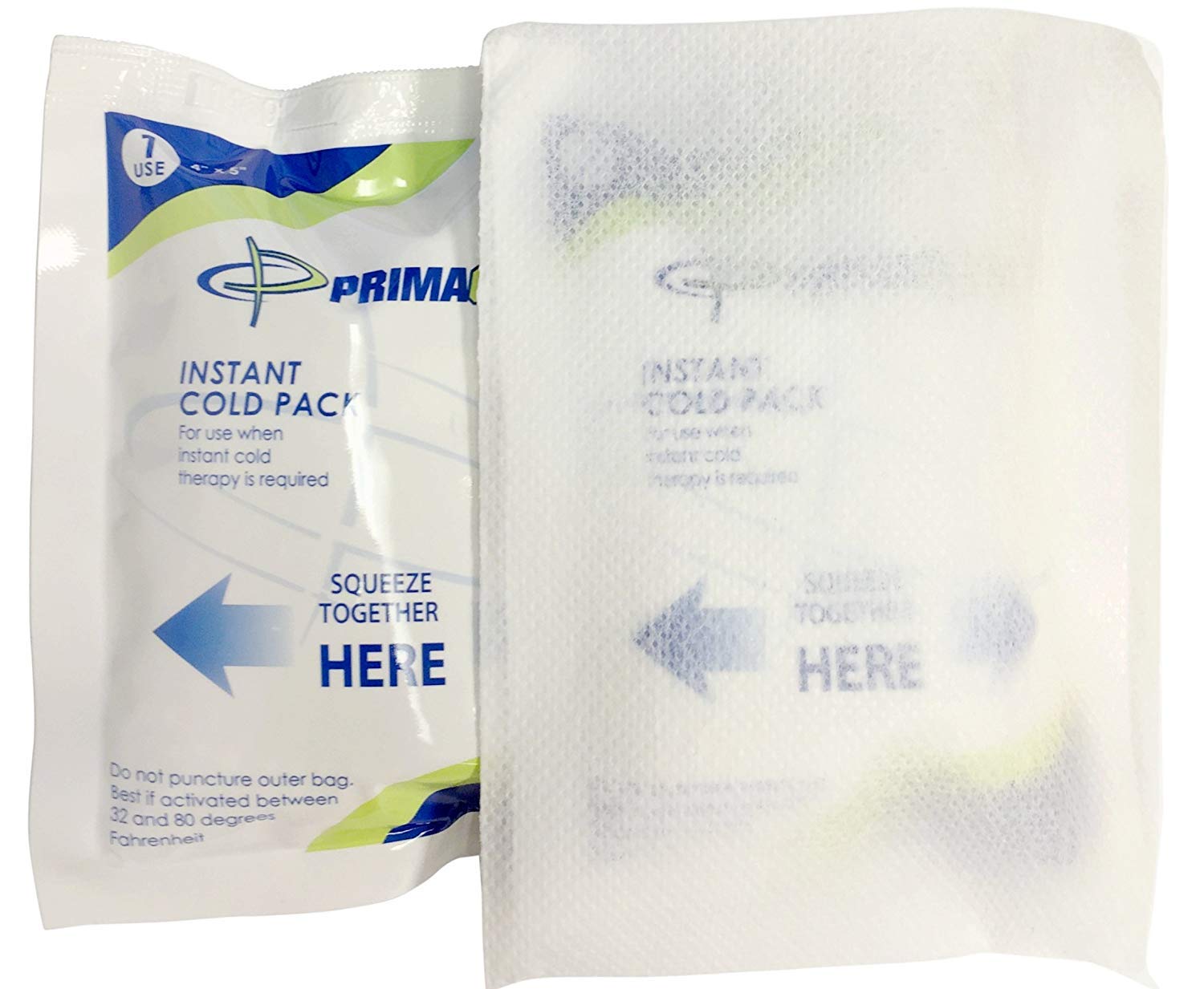 Primacare CSPCP-45 activated pack shows squeezing activates cooling
