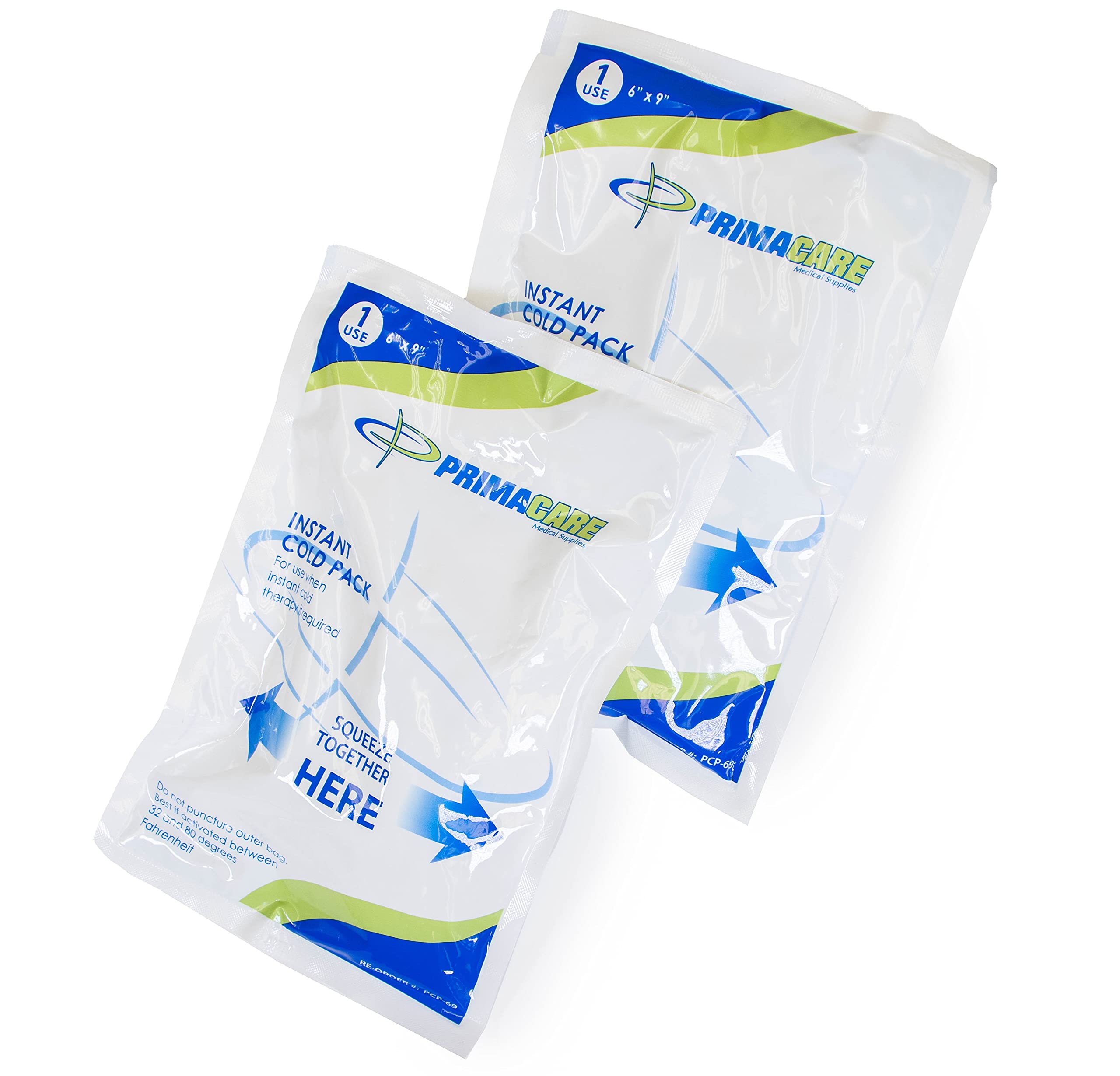 Primacare PCP-69 large coverage 6x9 inch provides broad cold therapy for back, knee, and shoulder.