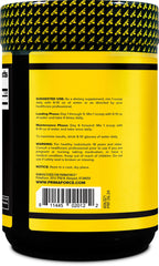 Primaforce Creatine monohydrate powder jar with clear label for convenient use