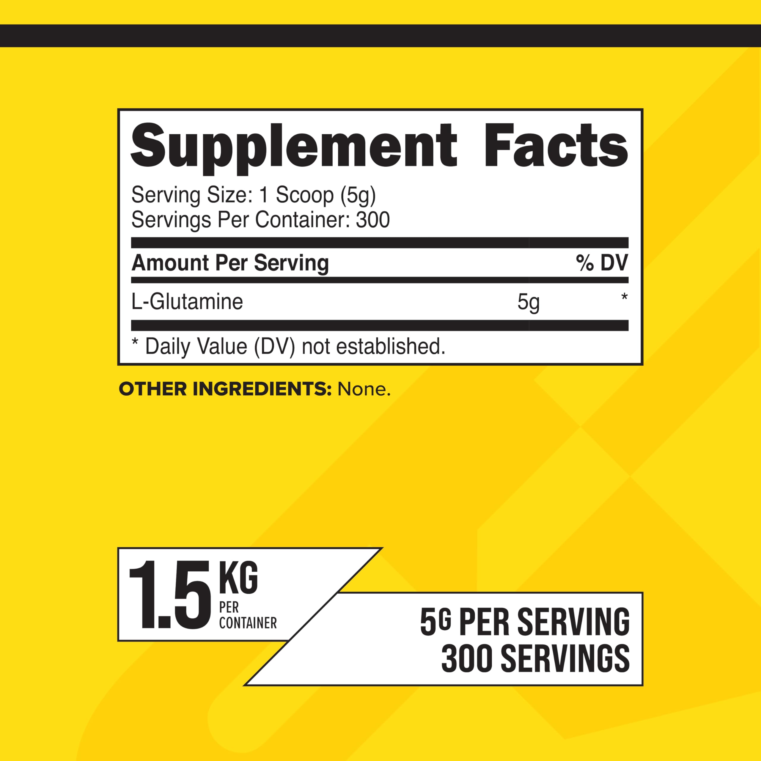 Serving scoop of Primaforce L-Glutamine added to a glass of water.