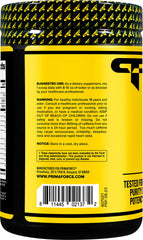 Primaforce Pre-Workout Complex grape label signals NSF-certified quality control.
