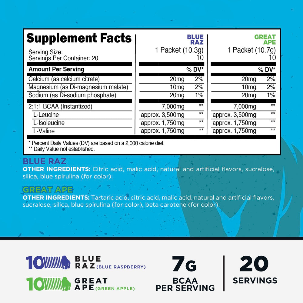 Primal BCAA Green Apple stickpack close-up highlighting refreshing flavor