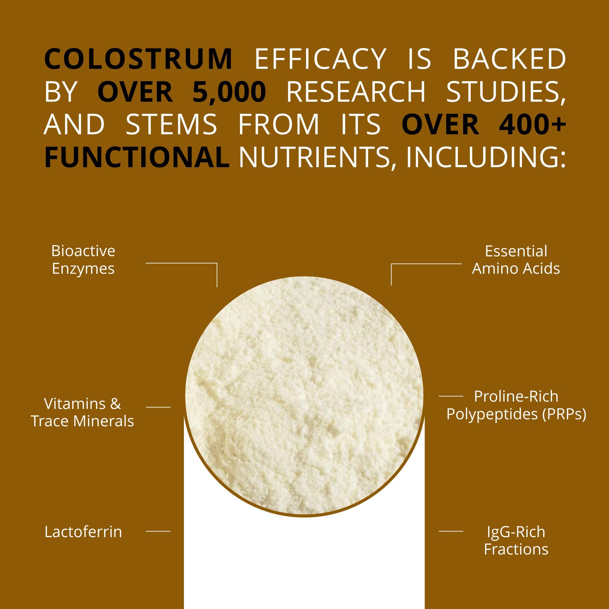 Primal Being colostrum powder dissolving in water for smooth mix.