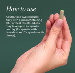 Primal Harvest NAD+ Plus serving scene shows two capsules for convenient daily use.