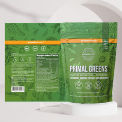 Greens powder blended into a smoothie for a convenient nutrient boost.