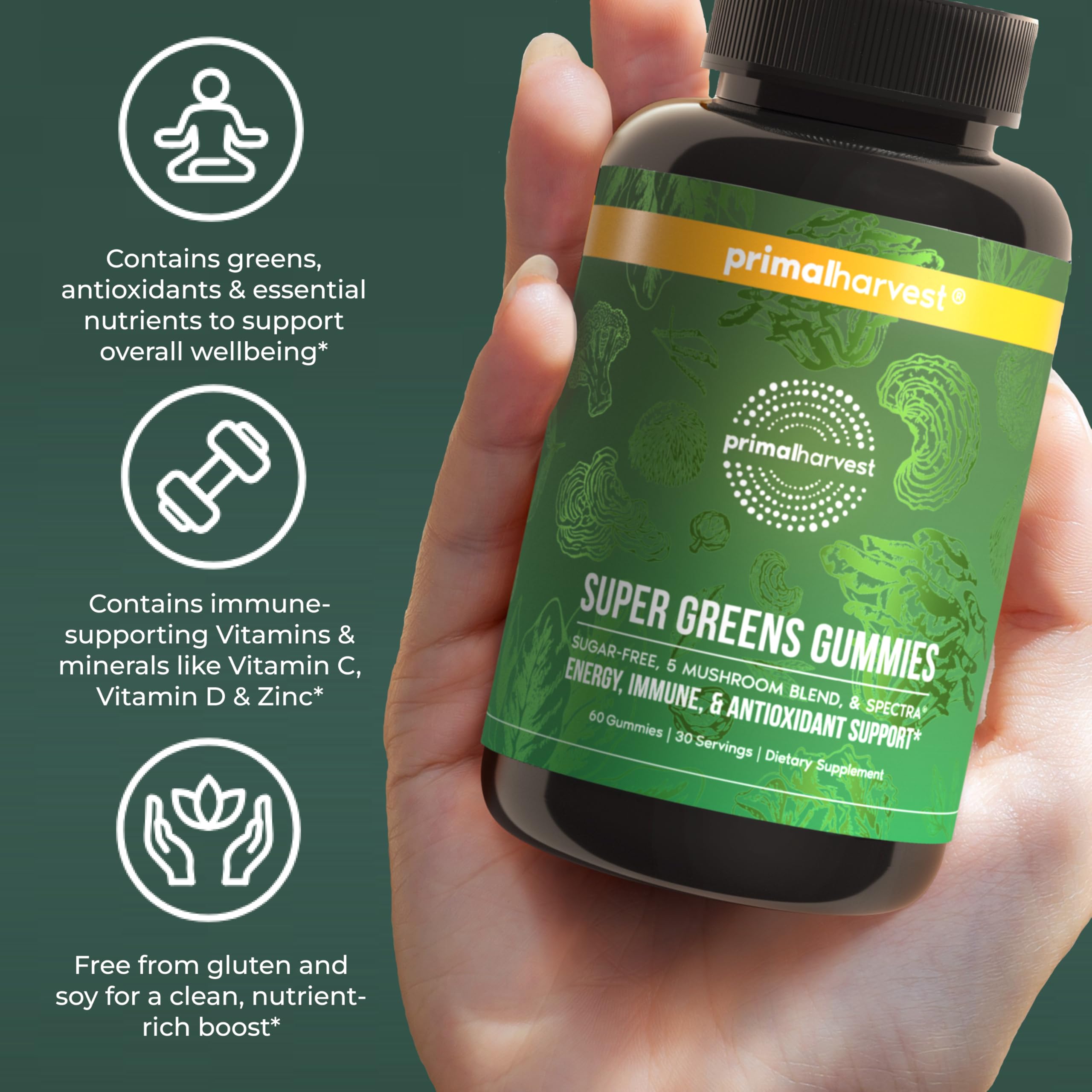 Primal Harvest berry gummies may help sustain energy.