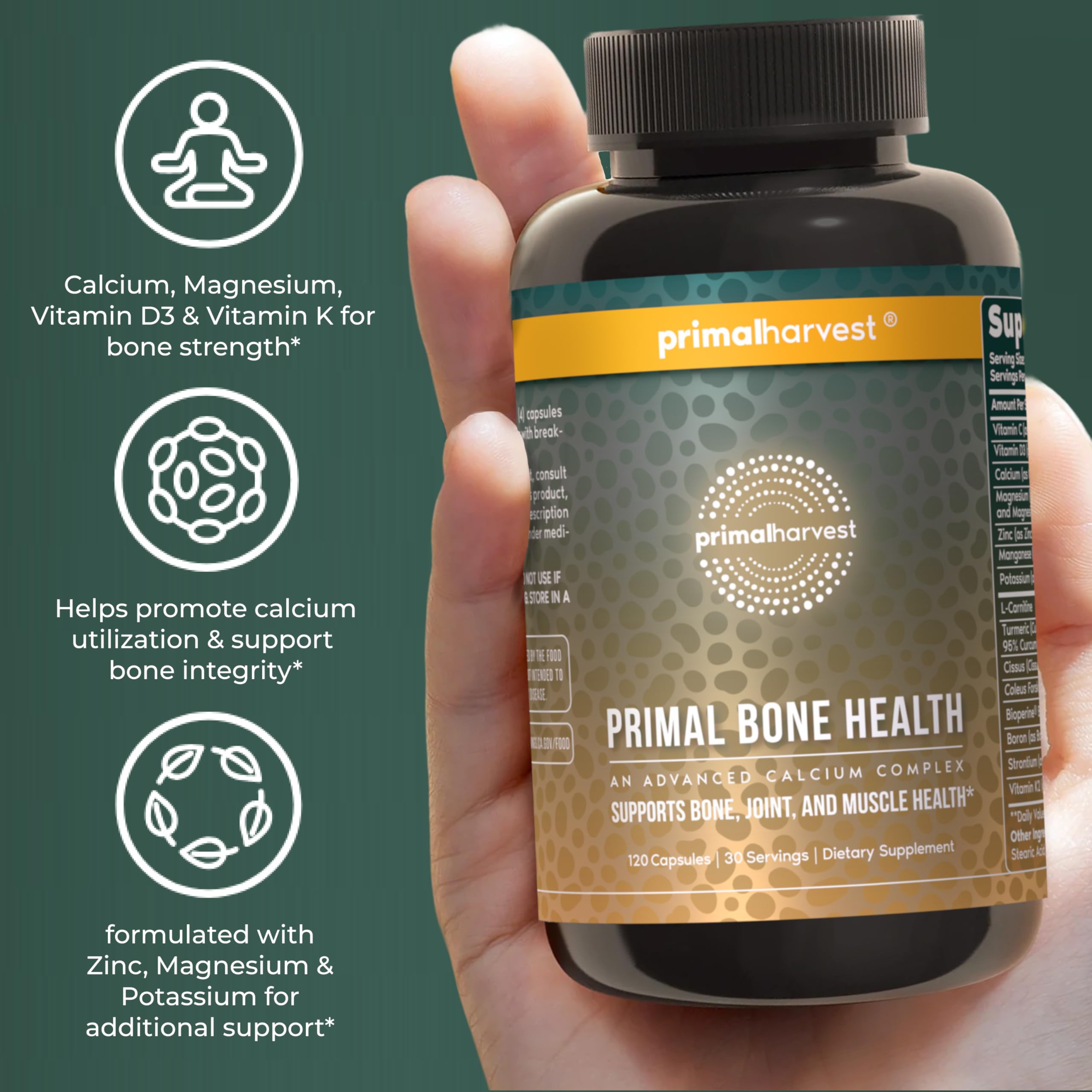 Primal Harvest two-pack packaging bottle showcases convenient daily use.