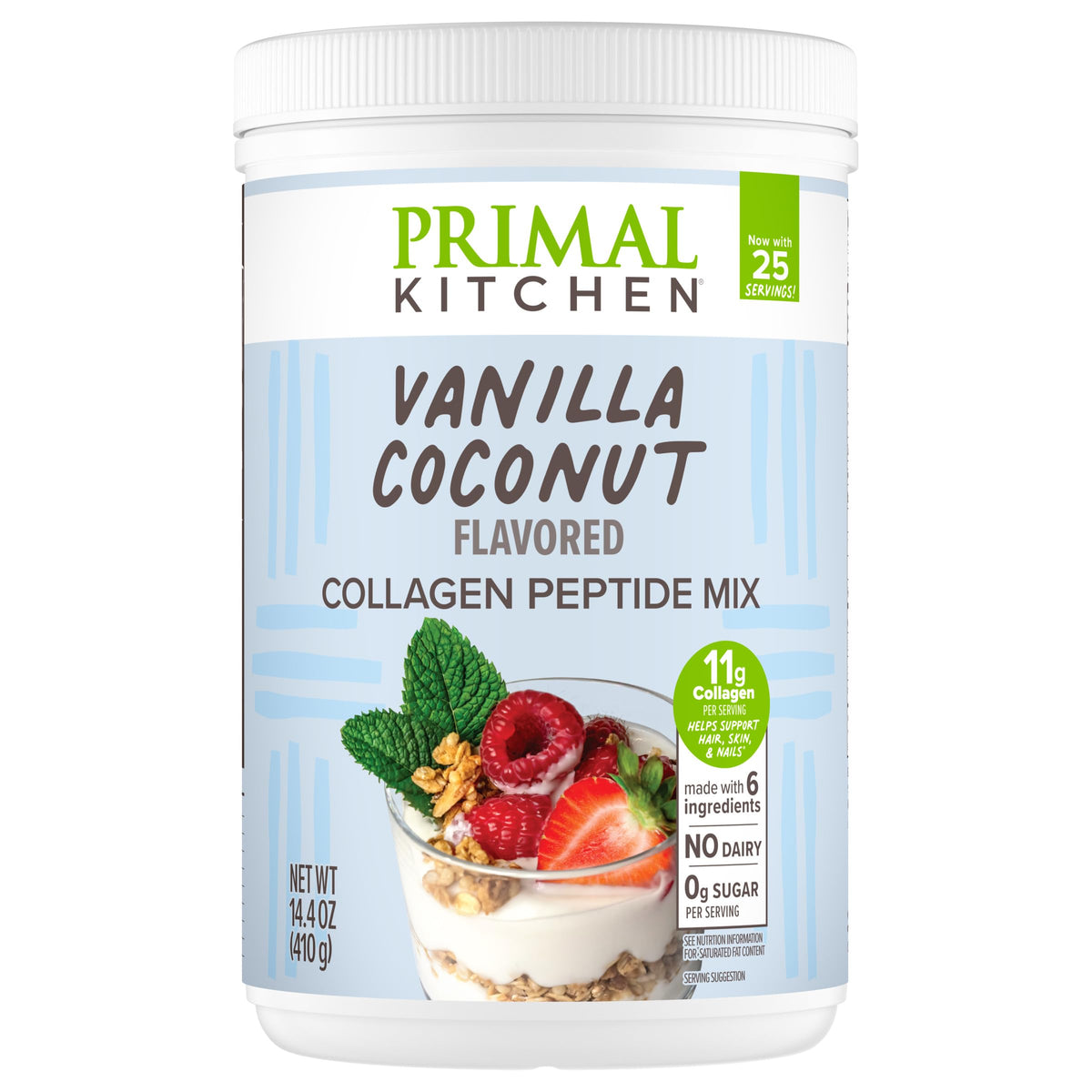Primal Kitchen Collagen Fuel Vanilla Coconut bottle front showing premium ingredients