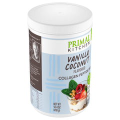 Primal Kitchen Collagen Fuel Vanilla Coconut nutrition label close-up