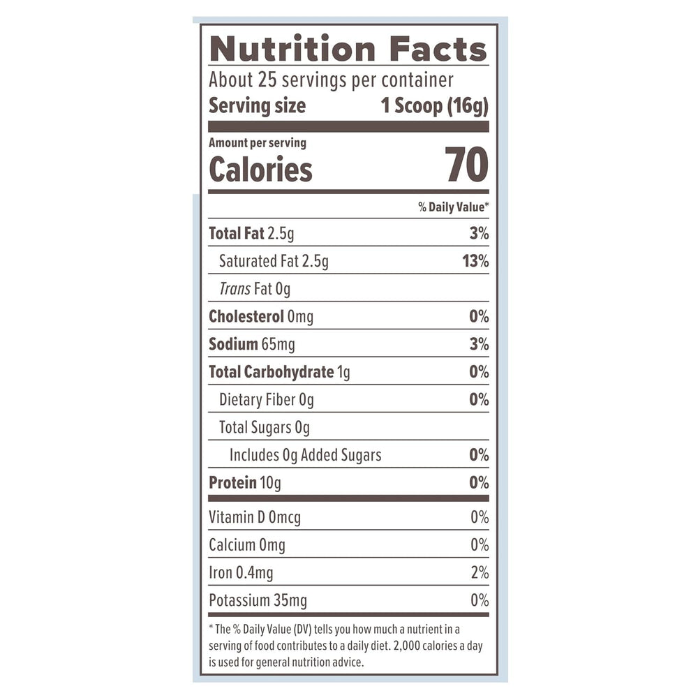 Primal Kitchen collagen hazelnut powder tub complements baking and shakes.