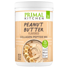 Primal Kitchen Peanut Butter Collagen Fuel Drink pour for a creamy protein boost.