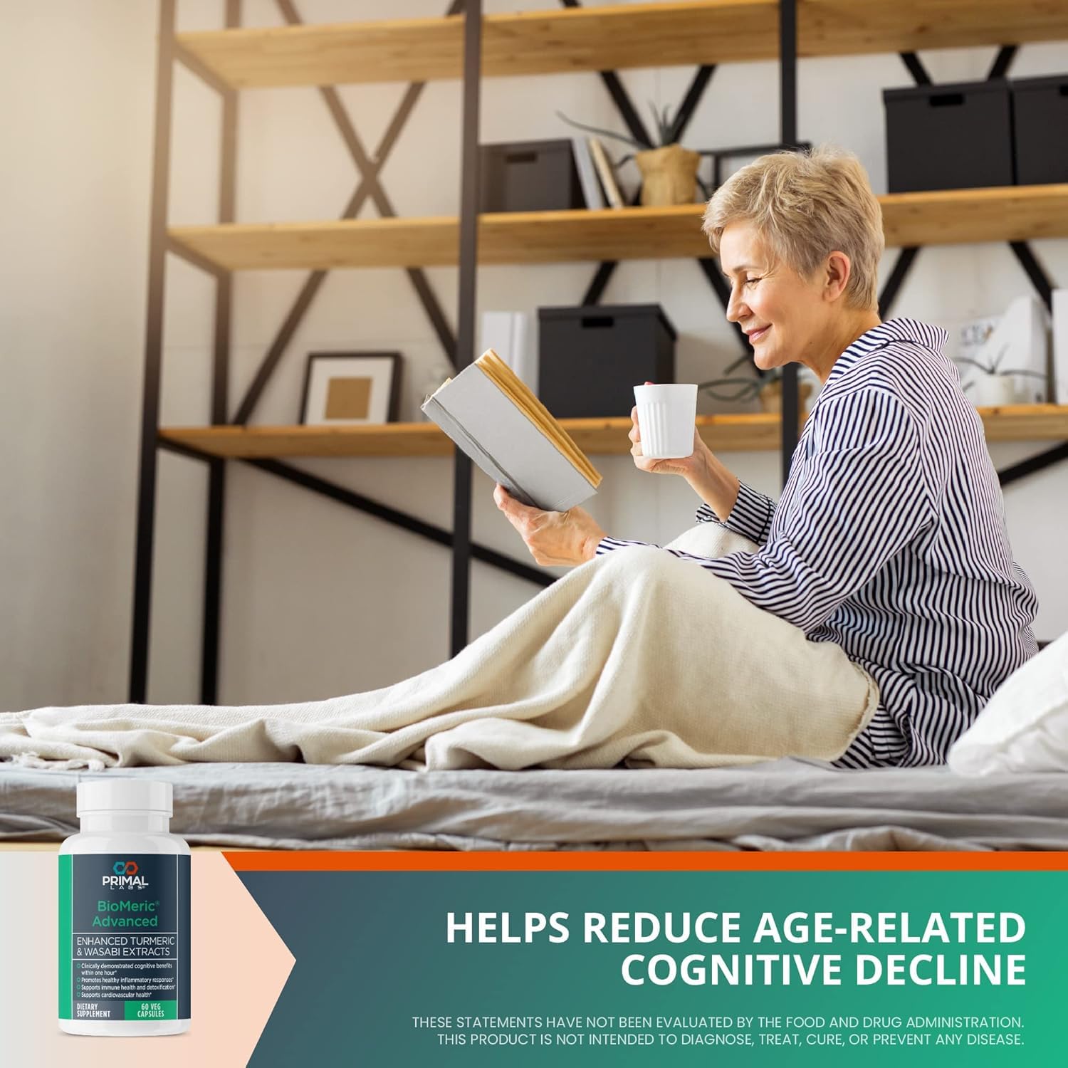 Label detail on BioMeric Advanced highlighting quality and formulation.