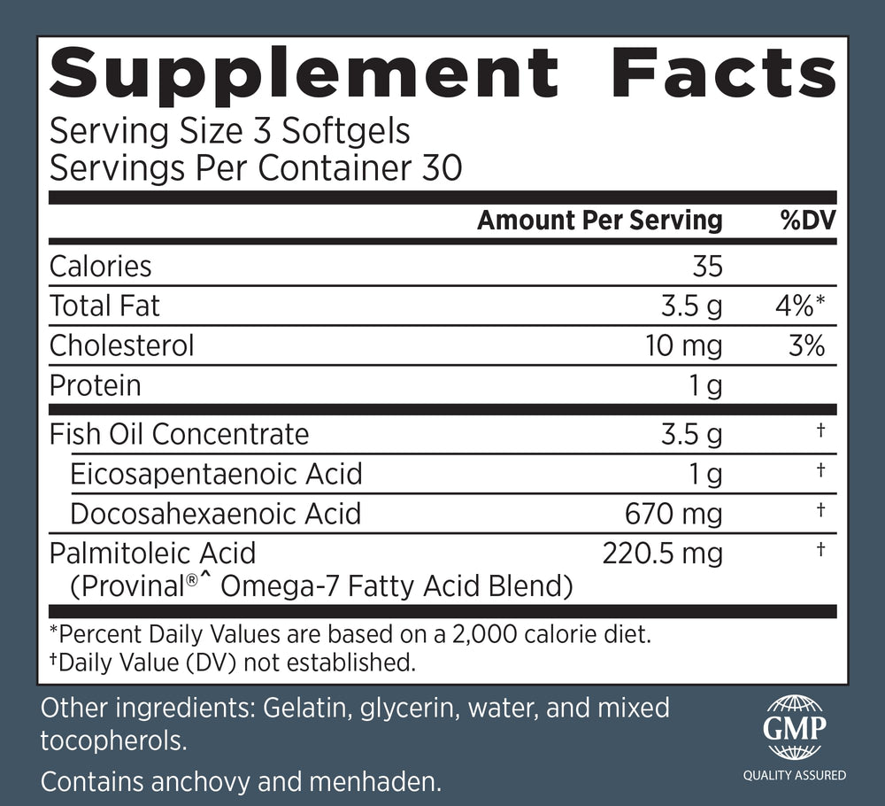 Primal Labs DuOmega capsules close-up, small and easy-to-swallow with pure oils for daily use