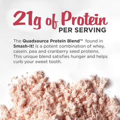 Primal Labs Smash-It powder poured into a shaker for quick mixing.