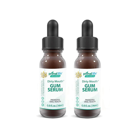Primal Life Gum Drops 2-pack ready for daily oral care.