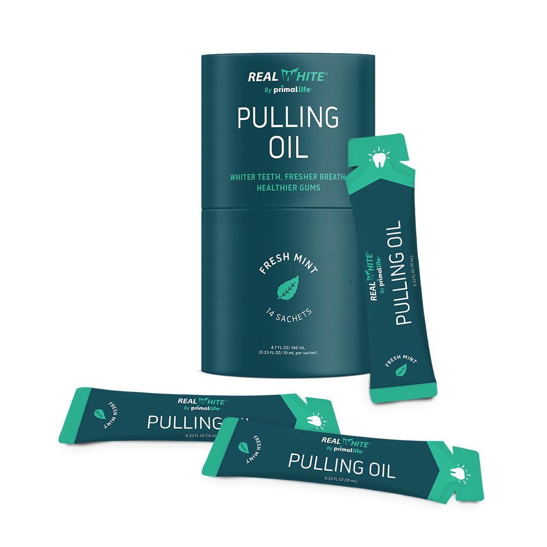 Swirl Real White Pulling Oil in the mouth for 15–20 minutes