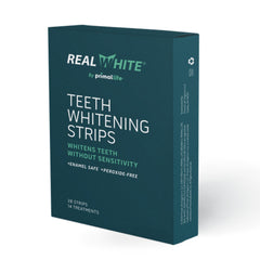 Primal Life Organics Real White Strips smile after use with brighter results.