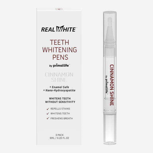 Primal Life Organics Real White Teeth Whitening Pen cap removal for quick at-home whitening