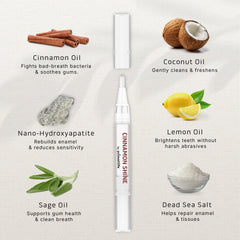Primal Life Organics Real White Teeth Whitening Pen packaging highlights natural ingredients for gentle whitening
