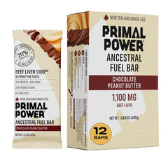 Primal Power beef liver bar 1100mg on-the-go nutrition