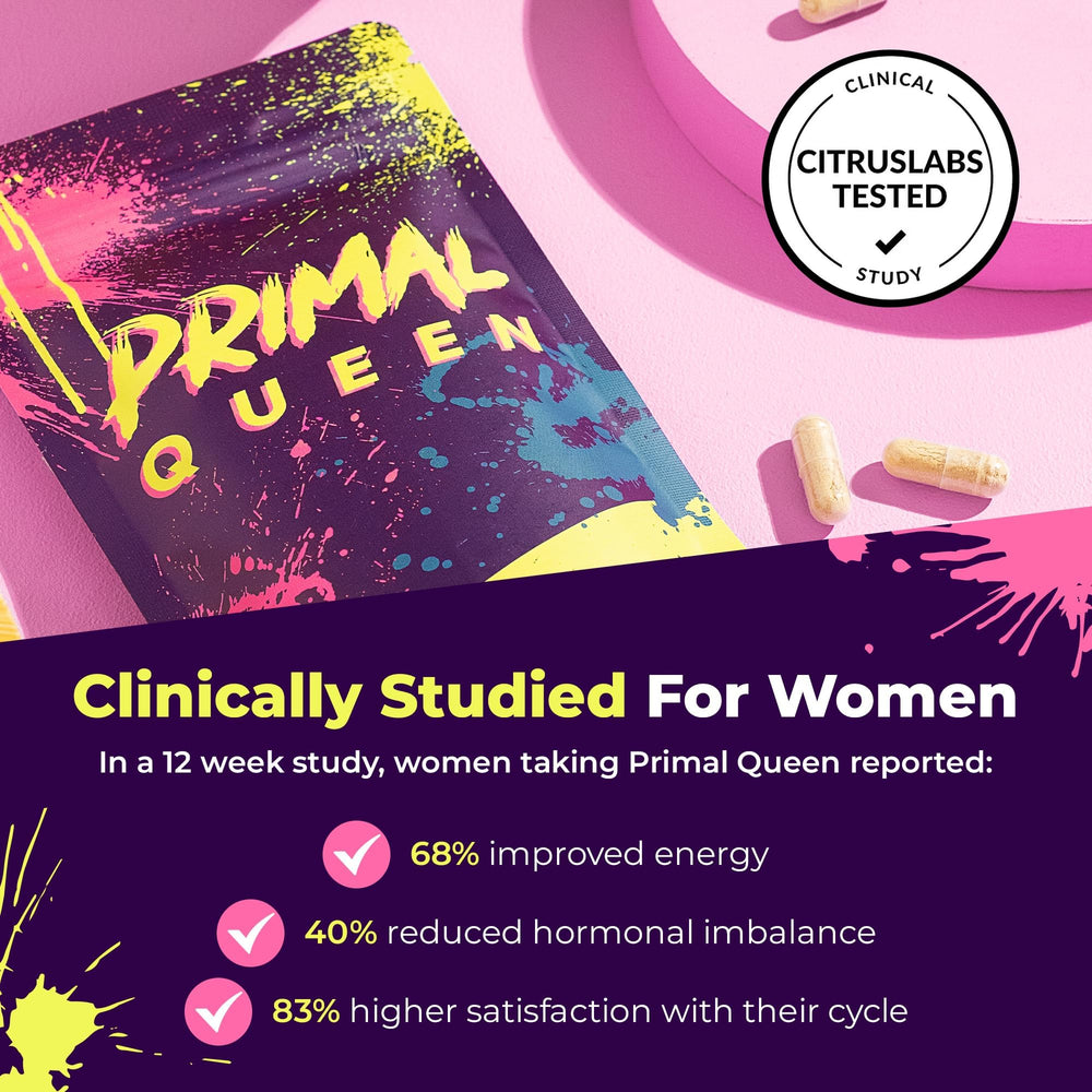 Primal Queen freeze-dried capsules close-up highlighting nutrient retention for busy mornings.