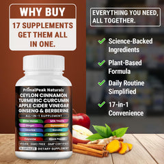 PrimalPeak Naturals two-capsule daily dose demonstrates a simple routine.