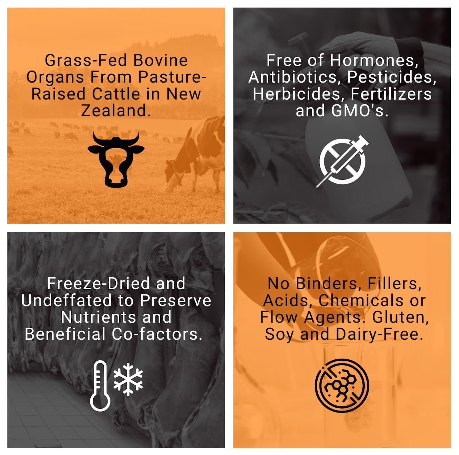 PRIMALRX Bovine Organ Powder packaging bottle and label.