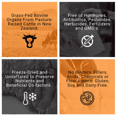 PRIMALRX Bovine Organ Powder packaging bottle and label.