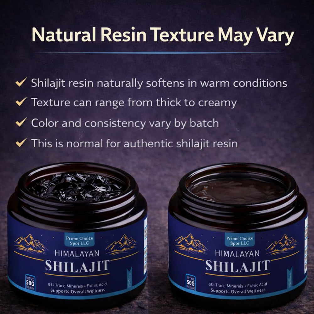 Measuring spoon with Prime Choice Spot LLC Shilajit Resin for consistent dosing