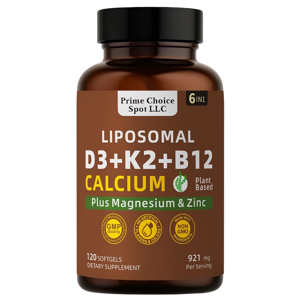 Prime Choice Spot vitamin d3 k2 b12 softgel bottle for daily bone support