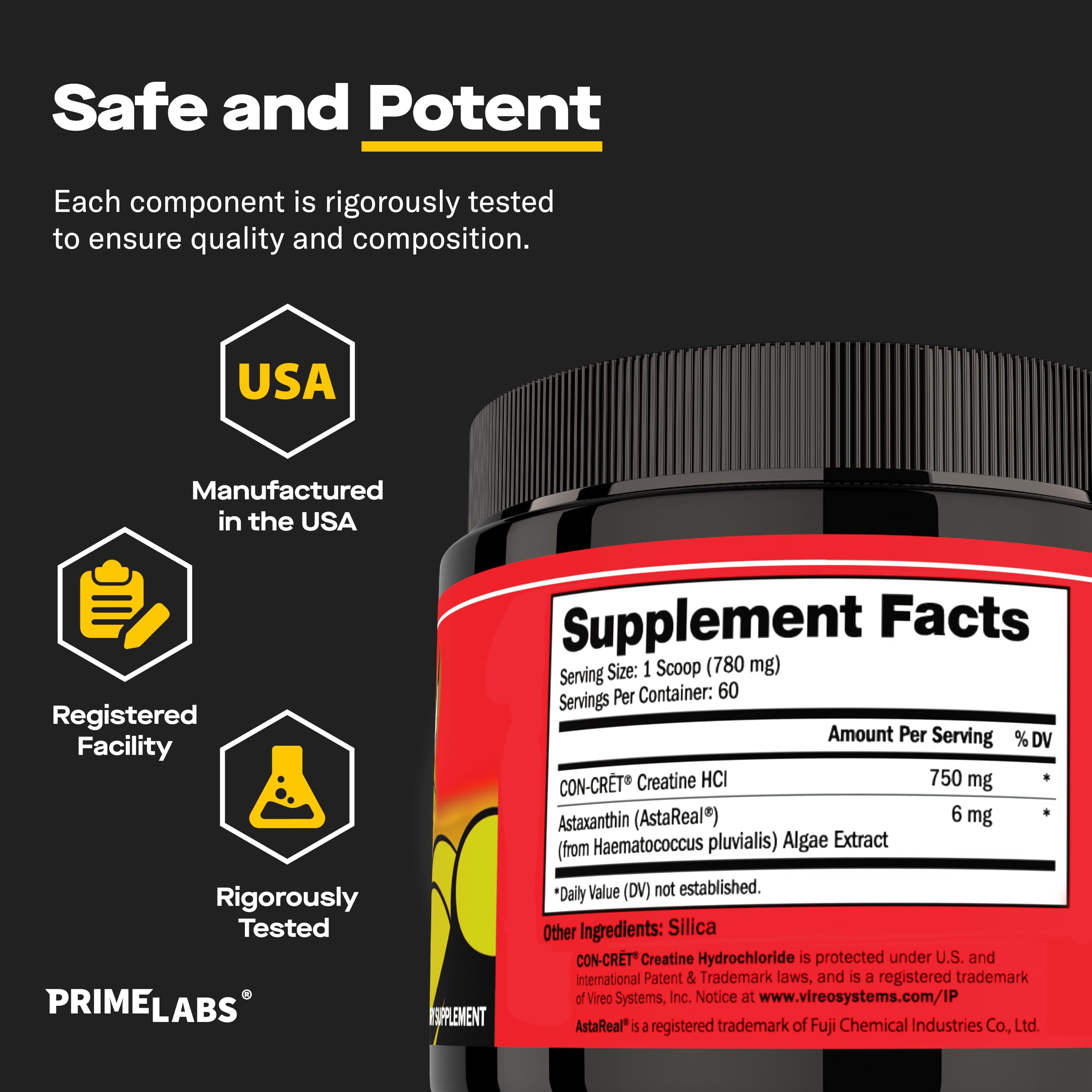 Prime Labs athlete during training focusing on performance