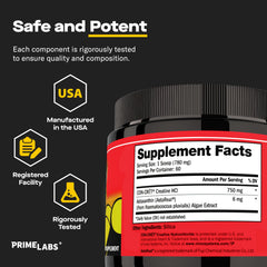 Prime Labs athlete during training focusing on performance