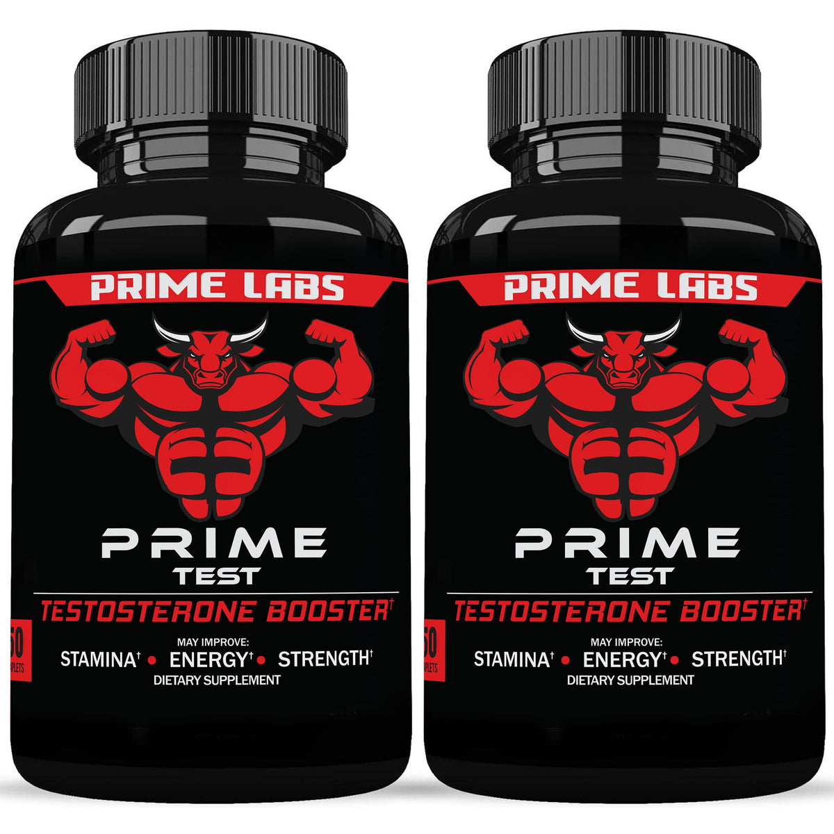 Prime Labs Prime Test bottle displayed for daily energy and stamina support.
