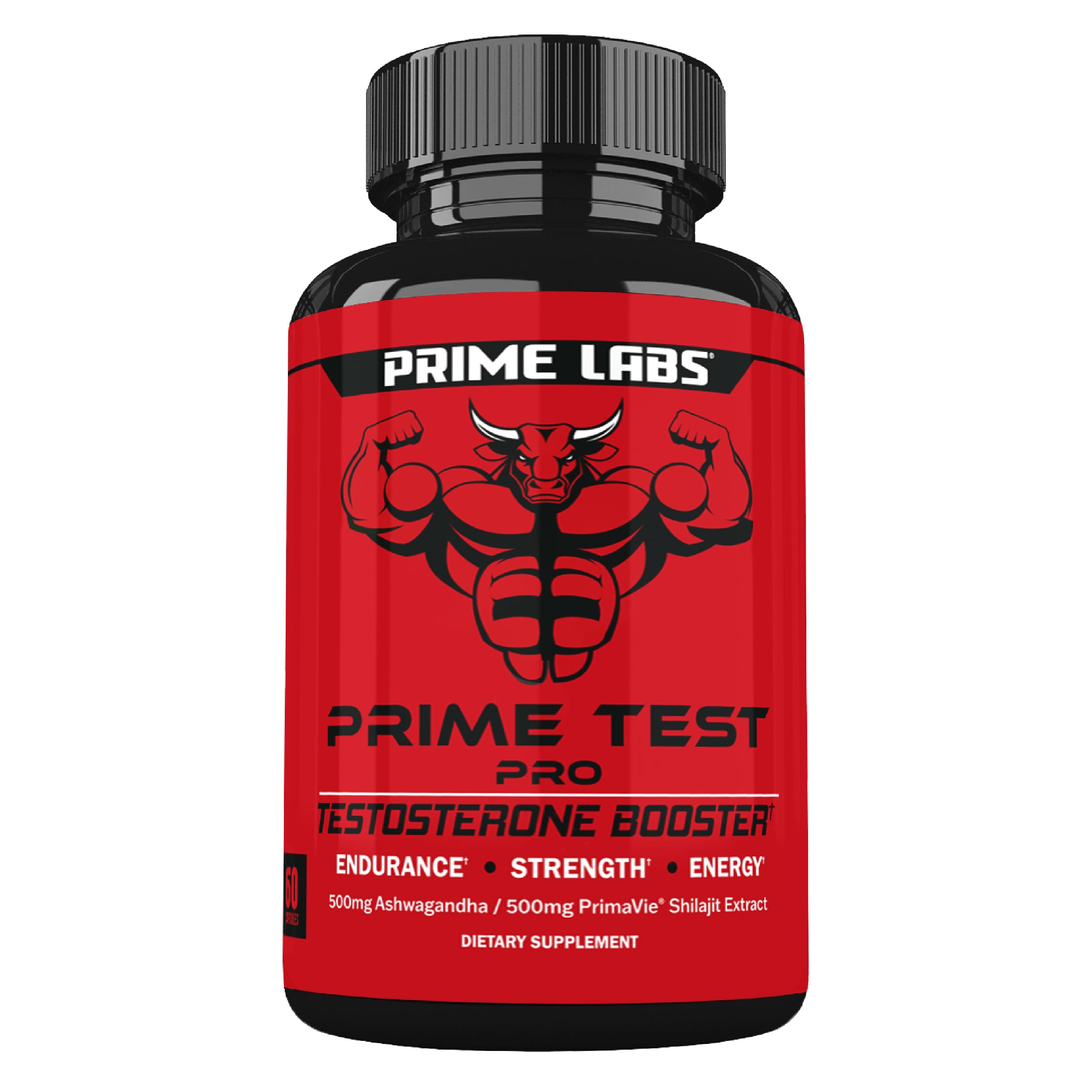 Prime Labs Prime Test Pro bottle with capsules signaling daily energy support.
