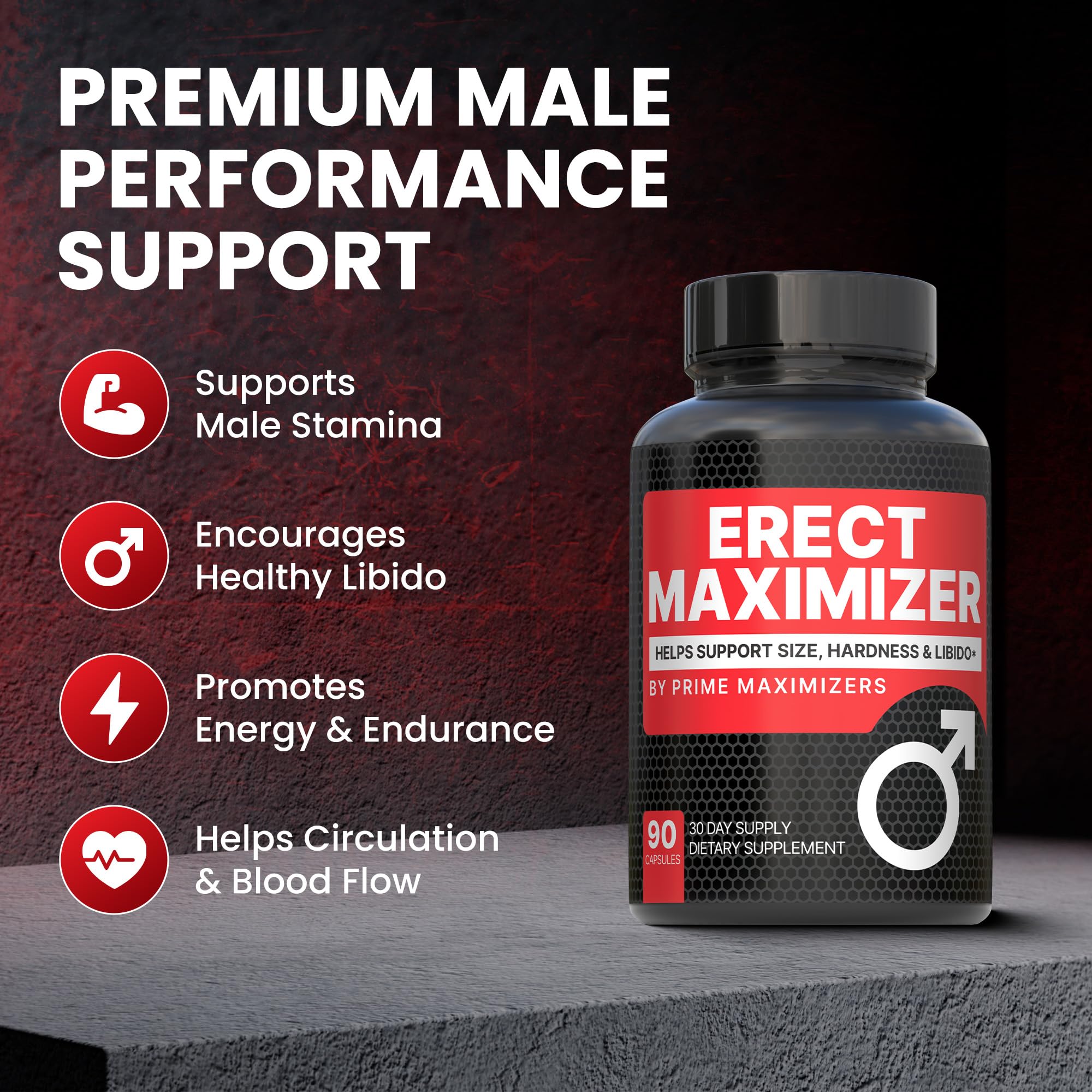 Prime Maximizers capsules close-up emphasizing unit dosage and texture