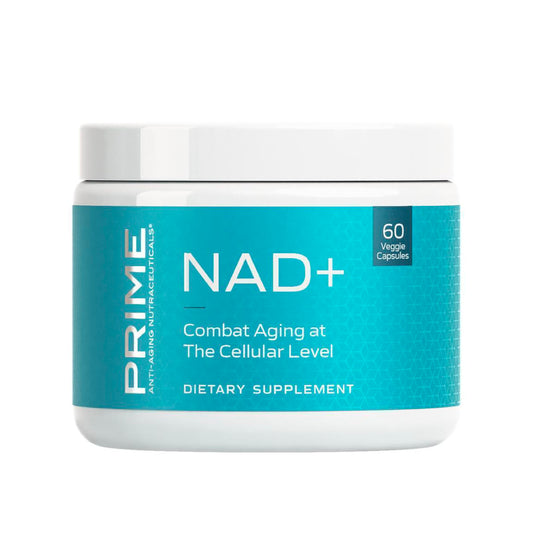 Prime NADPlus bottle pour illustrating daily vitality support and easy serving