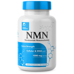 Prime Powders NMN capsules front bottle for easy daily use