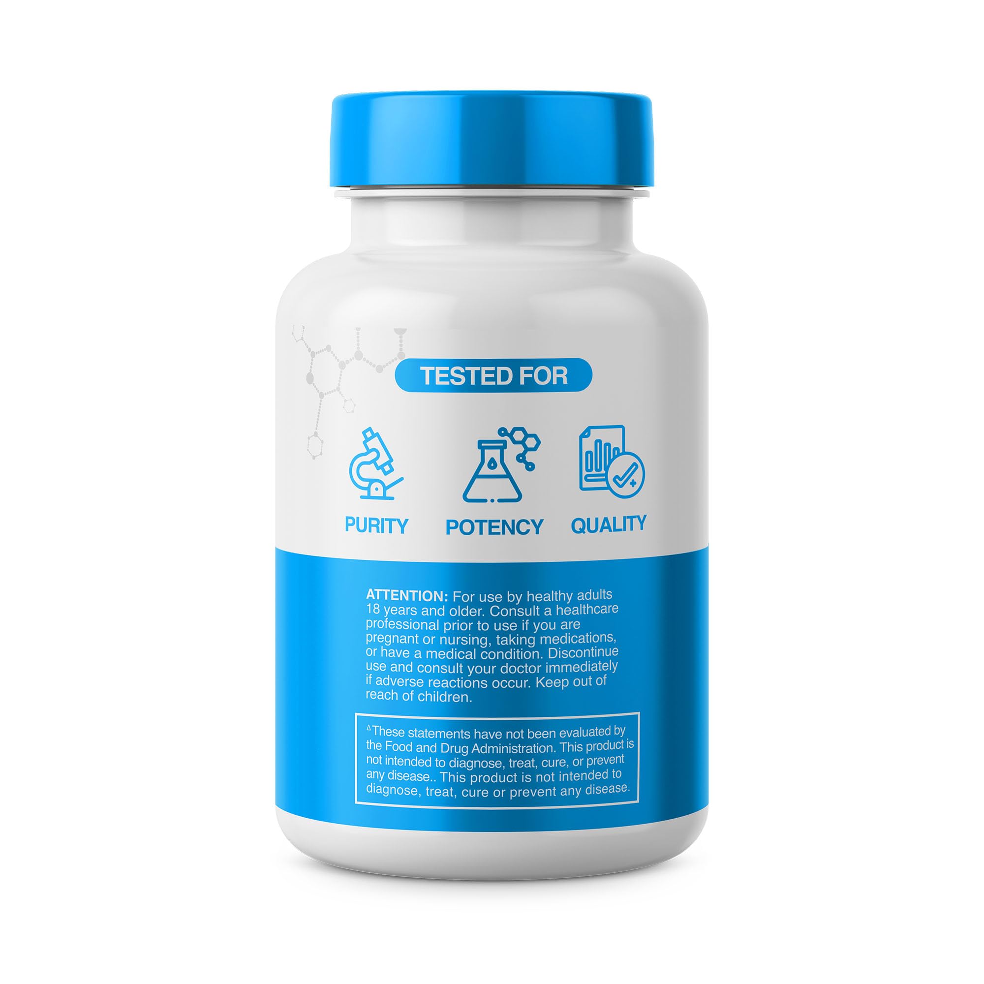 Prime Powders NMN capsules bottle and label with third-party purity seals