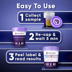Prime Screen 12-panel urine cup for BUP enables simple sample testing.