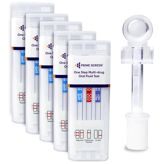 Prime Screen 5-panel saliva test kit box for on-site screening