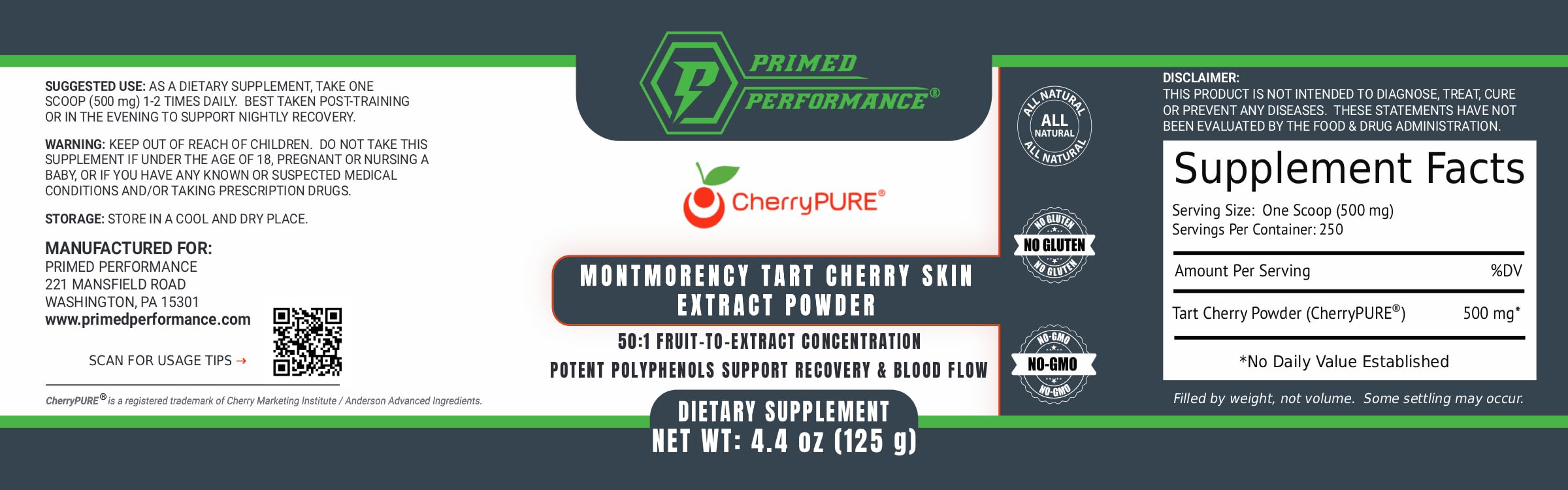 Nighttime routine setup with CherryPURE jar for restful evenings.