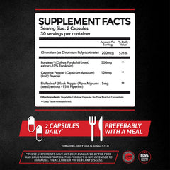 PrimeGENIX CalmLean label front, highlights metabolism support and guarantee