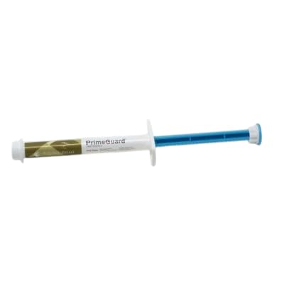 PrimeGuard omeprazole oral paste syringe with molasses flavor for easy dosing.