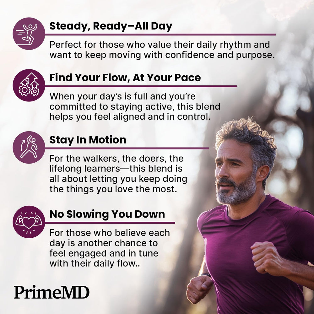 PrimeMD bottle emphasizes CoQ10 100mg and minerals