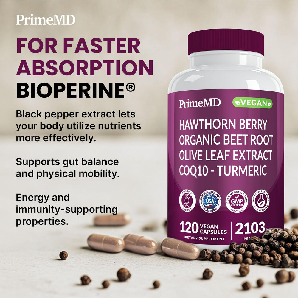 PrimeMD hawthorn berry detail in supplement blend