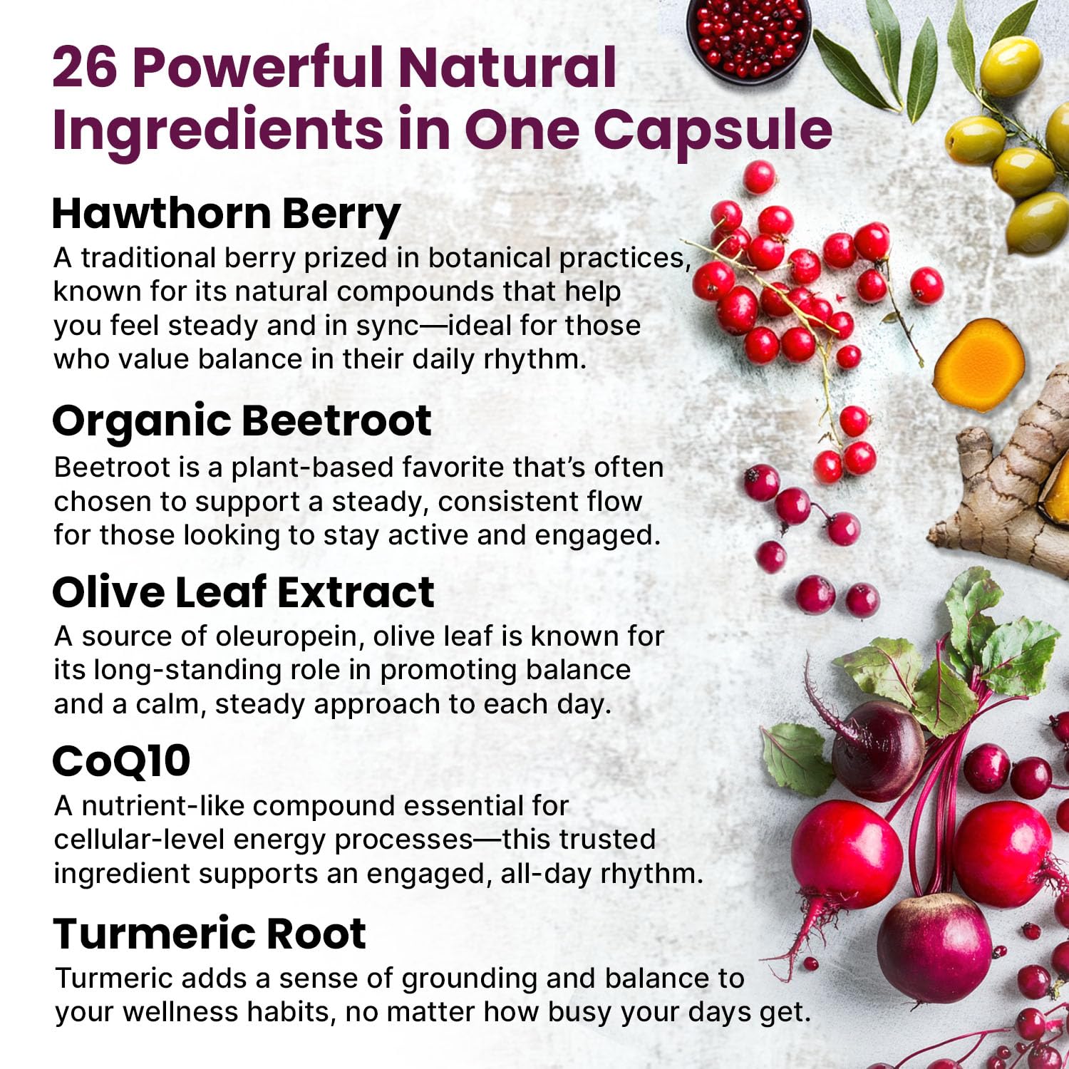 PrimeMD label shows CoQ10, beet root, and herbal blend